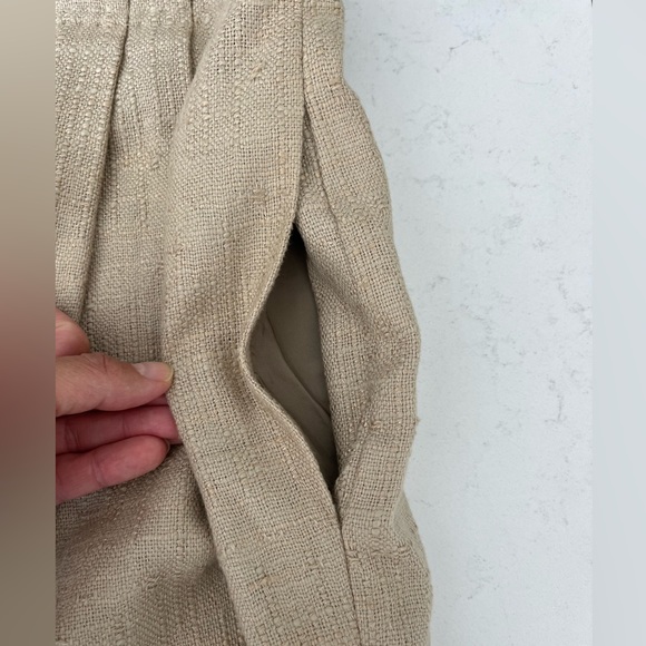 Tory Burch lined camel skirt w pockets - Picture 6 of 7
